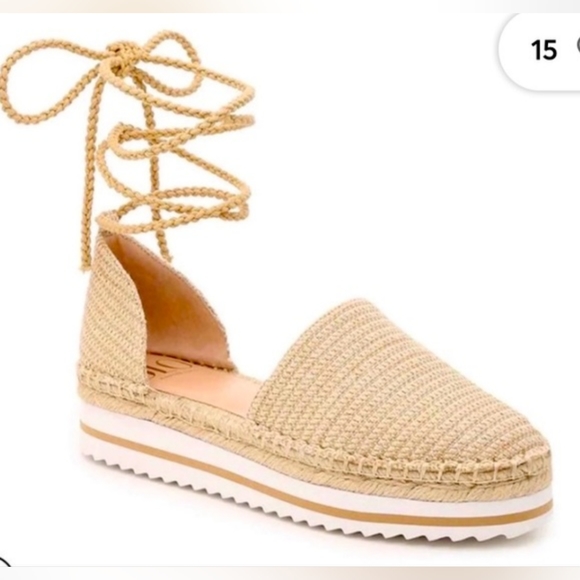 Jennifer Lopez Shoes Jlo Jennifer Lopez Gold Ankle Laced Espadrille